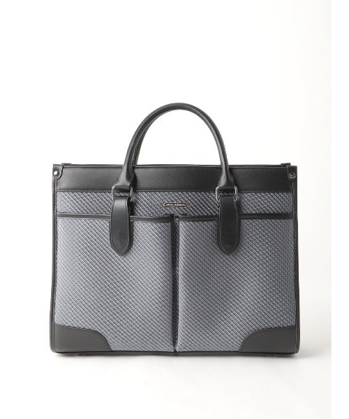 TAKA-Q（タカキュー）の「タカキューメンズ/TAKA-Q:MEN 変形市松 2WAY ブリーフバッグ A4対応（ビジネスバッグ・メンズ・グレー/ブラック・FREE）」の18枚目の写真