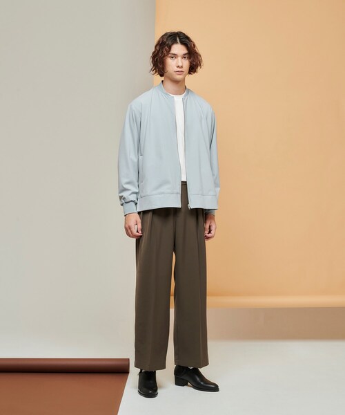 tk.TAKEO KIKUCHI（ティーケータケオキクチ）の「◆ケープドバックサイドスリットMA-1（ユニセックスアイテム）（ミリタリージャケット・メンズ・ブラック/ブルー/ダークブラウン・01/03/02）」の6枚目の写真