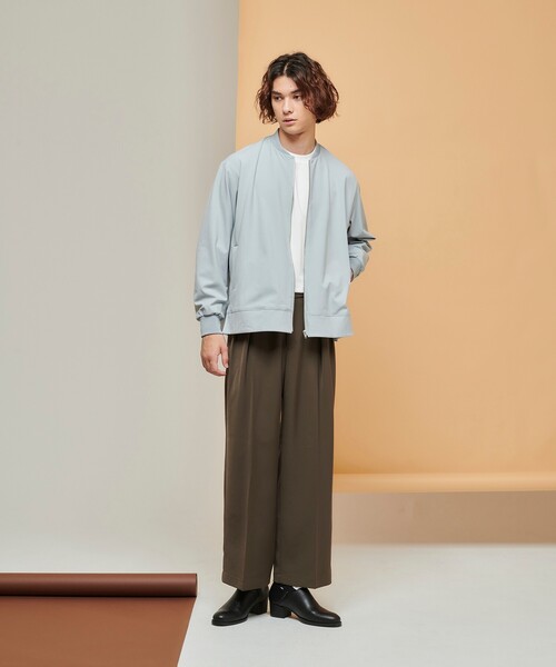 tk.TAKEO KIKUCHI（ティーケータケオキクチ）の「◆ケープドバックサイドスリットMA-1（ユニセックスアイテム）（ミリタリージャケット・メンズ・ブラック/ブルー/ダークブラウン・01/03/02）」の12枚目の写真