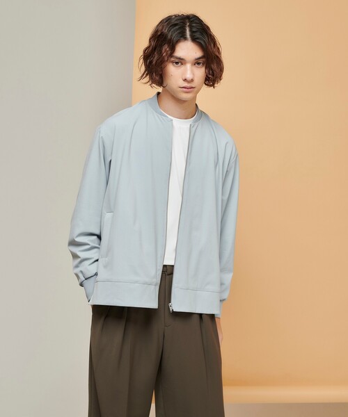 tk.TAKEO KIKUCHI（ティーケータケオキクチ）の「◆ケープドバックサイドスリットMA-1（ユニセックスアイテム）（ミリタリージャケット・メンズ・ブラック/ブルー/ダークブラウン・01/03/02）」の20枚目の写真