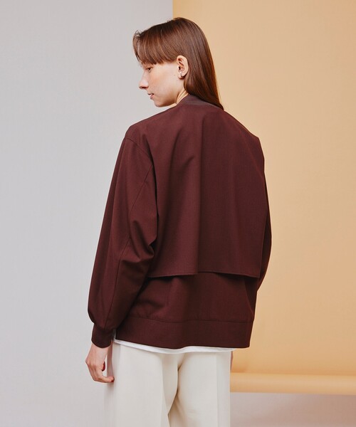 tk.TAKEO KIKUCHI（ティーケータケオキクチ）の「◆ケープドバックサイドスリットMA-1（ユニセックスアイテム）（ミリタリージャケット・メンズ・ブラック/ブルー/ダークブラウン・01/03/02）」の11枚目の写真