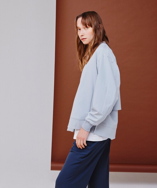 tk.TAKEO KIKUCHI（ティーケータケオキクチ）の「◆ケープドバックサイドスリットMA-1（ユニセックスアイテム）（ミリタリージャケット・メンズ・ブラック/ブルー/ダークブラウン・01/03/02）」の10枚目の写真