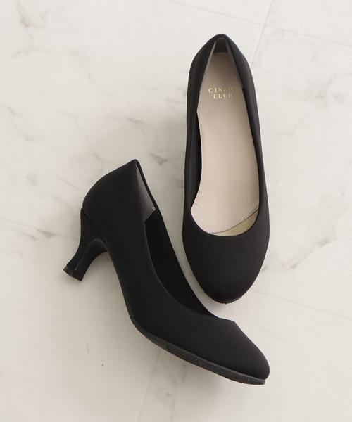 Honeys（ハニーズ）の「快適クッションパンプス（パンプス・レディース・ブラック系その他/チャコールグレー/グレイッシュベージュ/ブラック/パープル系その他/アイボリー・24.0/23.5/22.5/24.5/23.0）」の3枚目の写真