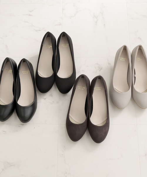 Honeys（ハニーズ）の「快適クッションパンプス（パンプス・レディース・ブラック系その他/チャコールグレー/グレイッシュベージュ/ブラック/パープル系その他/アイボリー・24.0/23.5/22.5/24.5/23.0）」の10枚目の写真