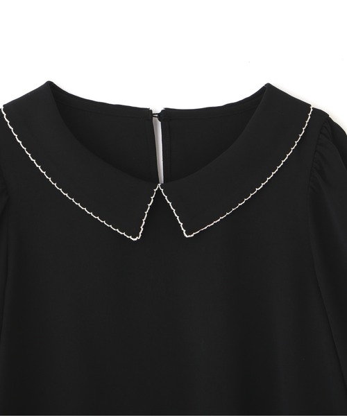 PROPORTION BODY DRESSING（プロポーションボディドレッシング）の「ピコデザインジョーゼットブラウス / 1212210005（シャツ/ブラウス・レディース・ブラック/イエロー/オフホワイト・FREE）」の8枚目の写真