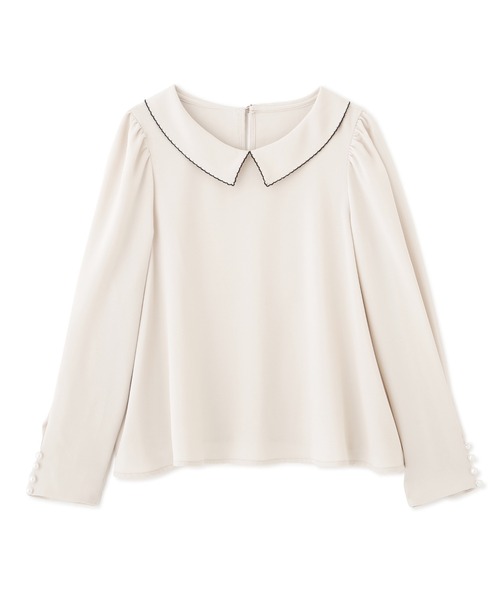 PROPORTION BODY DRESSING（プロポーションボディドレッシング）の「ピコデザインジョーゼットブラウス / 1212210005（シャツ/ブラウス・レディース・ブラック/イエロー/オフホワイト・FREE）」の4枚目の写真