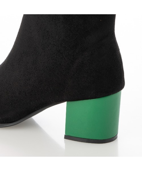 noyau（ノヤウ）の「スクエアトゥショートブーツ（ブーツ・レディース・ブラック/ホワイト×パープル/キャメル/ライトベージュ/ブラック系その他6・S/LL/M/L）」の22枚目の写真