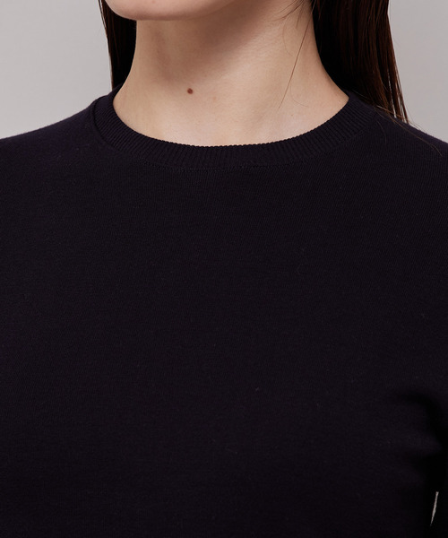 ROPE'（ロペ）の「クルーネックジャストフィットニットソー（ニット/セーター・レディース・ブラック/ホワイト/ネイビー/レッド/イエロー系その他2・M）」の18枚目の写真