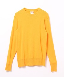 クルーネックジャストフィットニットソー