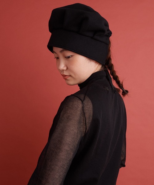 Malle(マル)の「Malle コットン/ポリエステル ハイネックセーター(ニット/セーター・レディース・ホワイト/ブラック/ネイビー・FREE)」の13枚目の写真