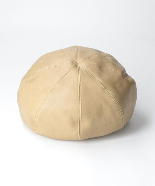 BEAUTY&YOUTH UNITED ARROWS（ビューティーアンドユースユナイテッドアローズ）の「フェイクレザー キャスケット（キャスケット・レディース・ブラック/ベージュ・FREE）」の4枚目の写真