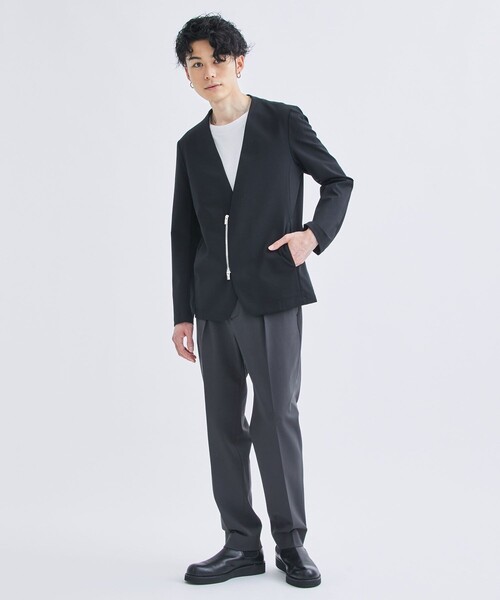 アタッチメント　STUDIOUS別注 NO COLLAR BLOUSON STUDIOUS別注 NO COLLAR BLOUSON（ブルゾン）｜ATTACHMENT