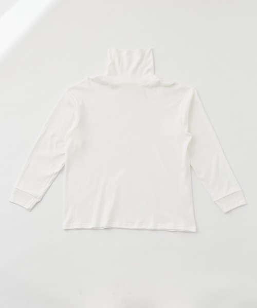 GUNZE(グンゼ)の「【GUNZE×TYPY】タートルネックロングTシャツ(Tシャツ/カットソー・メンズ・ブラック/アイボリー/ブラウン・S/M/L/XL)」の4枚目の写真