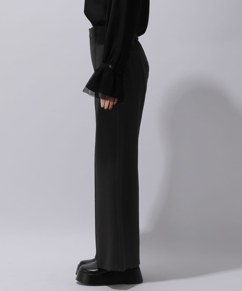 HARE（ハレ）の「カラーソフトワイドフレアパンツ(HARE)（その他パンツ・レディース・ブルー/イエロー系その他/ブラック・MEDIUM/SMALL）」の14枚目の写真