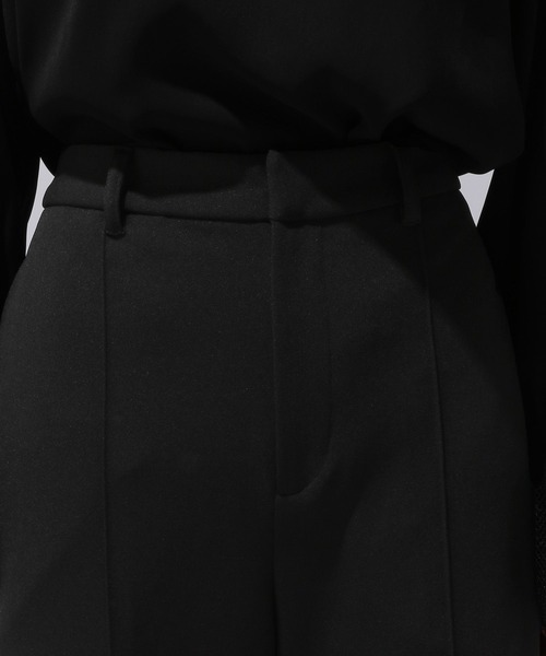 HARE（ハレ）の「カラーソフトワイドフレアパンツ(HARE)（その他パンツ・レディース・ブルー/イエロー系その他/ブラック・MEDIUM/SMALL）」の4枚目の写真