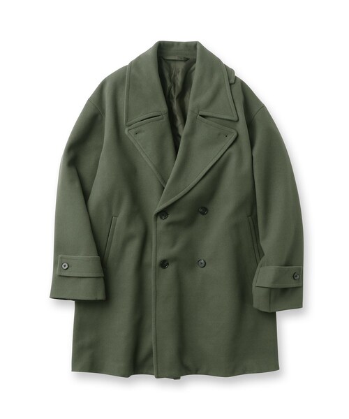 tk.TAKEO KIKUCHI(ティーケータケオキクチ)の「◆テックメルトンピーコート(ピーコート・メンズ・ライトグリーン/ブラウン系その他/ブラック・01/02/03)」の7枚目の写真