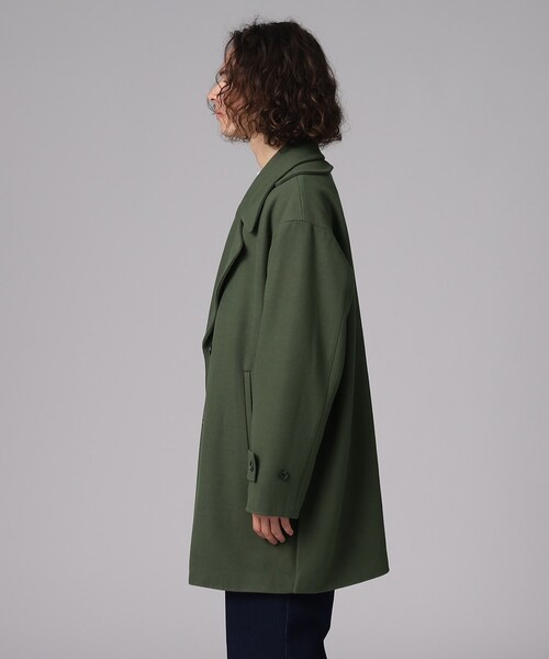 tk.TAKEO KIKUCHI(ティーケータケオキクチ)の「◆テックメルトンピーコート(ピーコート・メンズ・ライトグリーン/ブラウン系その他/ブラック・01/02/03)」の5枚目の写真