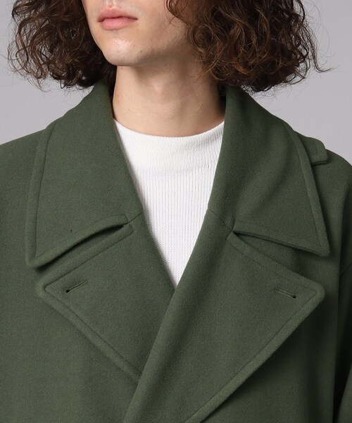 tk.TAKEO KIKUCHI(ティーケータケオキクチ)の「◆テックメルトンピーコート(ピーコート・メンズ・ライトグリーン/ブラウン系その他/ブラック・01/02/03)」の8枚目の写真