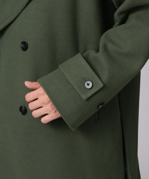 tk.TAKEO KIKUCHI(ティーケータケオキクチ)の「◆テックメルトンピーコート(ピーコート・メンズ・ライトグリーン/ブラウン系その他/ブラック・01/02/03)」の10枚目の写真