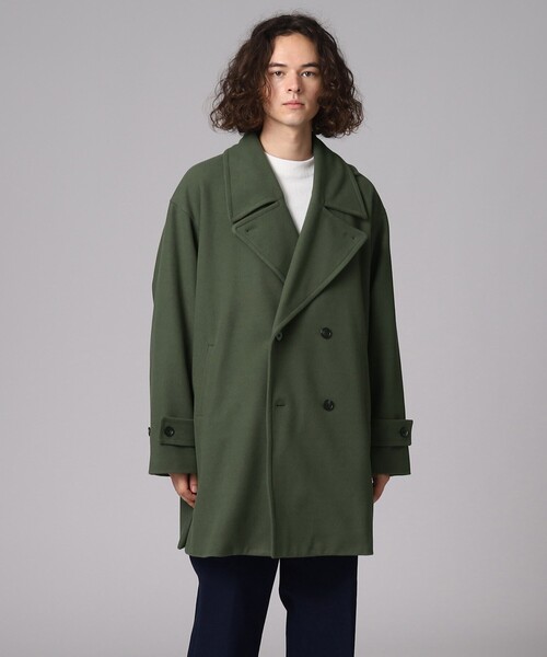 tk.TAKEO KIKUCHI(ティーケータケオキクチ)の「◆テックメルトンピーコート(ピーコート・メンズ・ライトグリーン/ブラウン系その他/ブラック・01/02/03)」の20枚目の写真