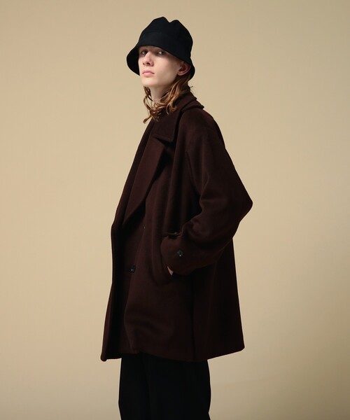 tk.TAKEO KIKUCHI(ティーケータケオキクチ)の「◆テックメルトンピーコート(ピーコート・メンズ・ライトグリーン/ブラウン系その他/ブラック・01/02/03)」の22枚目の写真