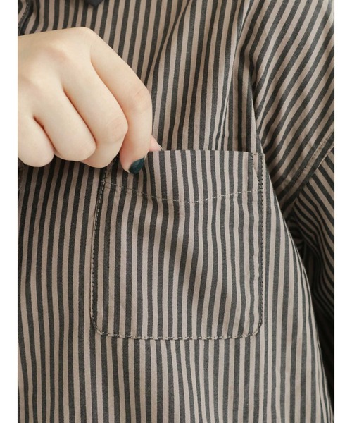 Samansa Mos2（サマンサ モスモス）の「柄アソートクレリックシャツ（シャツ/ブラウス・レディース・ブラック/ベージュ/オフホワイト/モカ・ﾌﾘ-）」の15枚目の写真