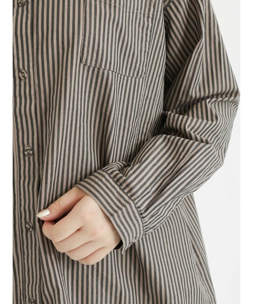 Samansa Mos2（サマンサ モスモス）の「柄アソートクレリックシャツ（シャツ/ブラウス・レディース・ブラック/ベージュ/オフホワイト/モカ・ﾌﾘ-）」の19枚目の写真