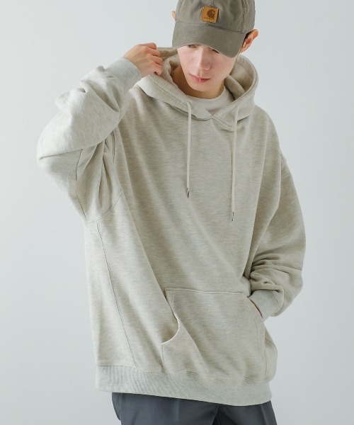 improves(インプローブス)の「【improves】13.4オンス ヘビーウエイト スウェット プルオーバーパーカー(パーカー・メンズ・ブラック/オートミール/グリーン/ネイビー・MEDIUM/X-LARGE/LARGE)」の15枚目の写真