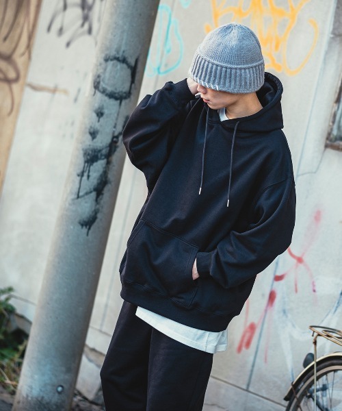 improves(インプローブス)の「【improves】13.4オンス ヘビーウエイト スウェット プルオーバーパーカー(パーカー・メンズ・ブラック/オートミール/グリーン/ネイビー・MEDIUM/X-LARGE/LARGE)」の5枚目の写真