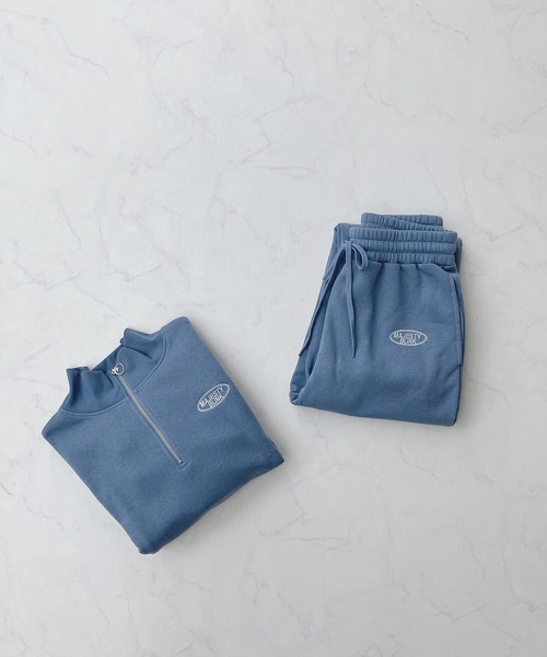 AS KNOW AS plus(アズノゥアズプラス)の「♪ロゴ刺繍 ジョガースウェットパンツ(スウェットパンツ・レディース・ブラック/ブルー/オートミール・FREE)」の17枚目の写真