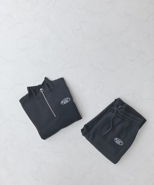 AS KNOW AS plus(アズノゥアズプラス)の「♪ロゴ刺繍 ジョガースウェットパンツ(スウェットパンツ・レディース・ブラック/ブルー/オートミール・FREE)」の18枚目の写真