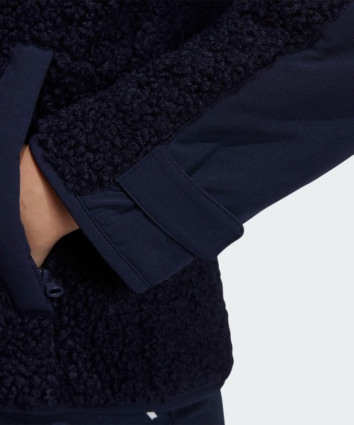 adidas（アディダス）の「PLAY GREEN ボアフリース 長袖フルジップ