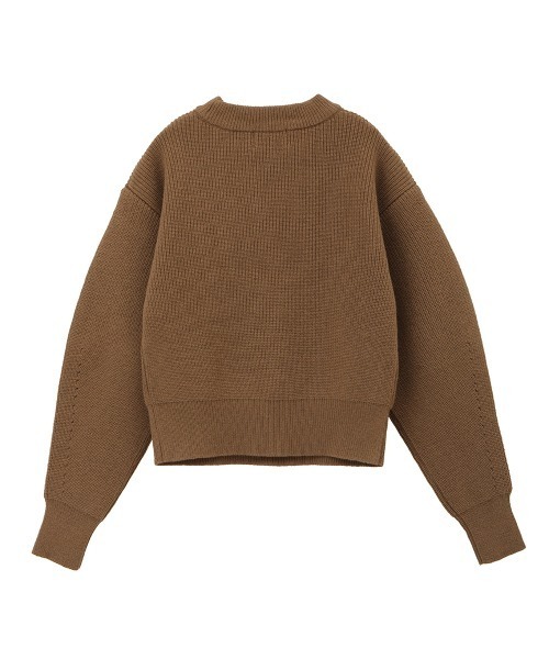 セール】BASIC DROP SHOULDER KNIT TOPS（ニット/セーター）｜CLANE