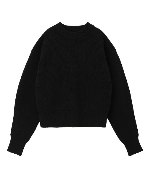 セール】BASIC DROP SHOULDER KNIT TOPS（ニット/セーター）｜CLANE