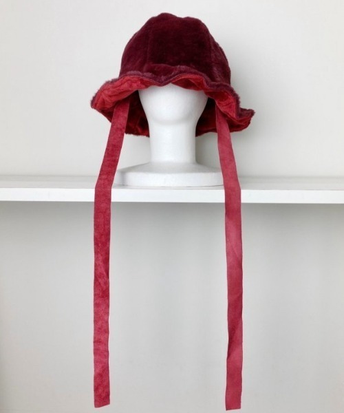XU(エックスユー)の「【Never mind the XU】ribbon fur hat / 【ネバーマインド ザ エックスユー】リボンファーハット(ハット・メンズ・ベージュ/ブラウン/レッド/アイボリー/ブラック/カーキ・ONE SIZE)」の21枚目の写真