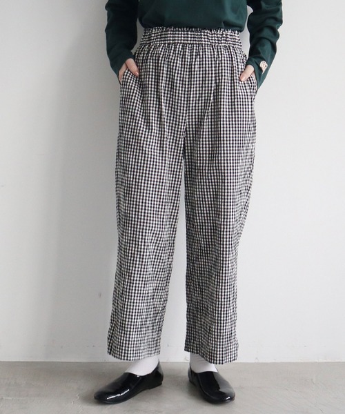 未使用❗️pelleq tucked trousers 20ss レモン　リネン 未使用❗️pelleq tucked trousers 20ss レモン リネン 2025年