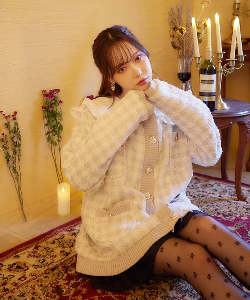 Swankiss（スワンキス）の「【オンライン限定アイテム】LC 1point SK C/D（カーディガン/ボレロ・レディース・ブラウン/ブラック/グレー・FREE）」の3枚目の写真