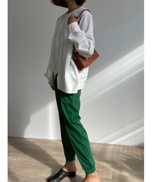 HEILIS(ヘイリス)の「ヘムデザインカットソー / カットソー ロンT 長袖(Tシャツ/カットソー・レディース・グレー/ブラック/オフホワイト・FREE)」の12枚目の写真