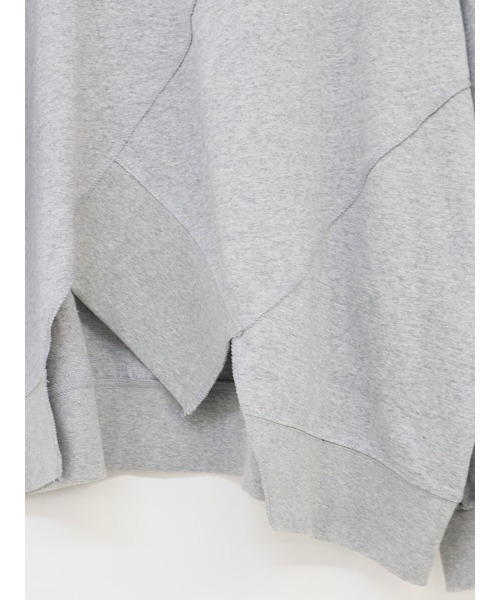 HEILIS(ヘイリス)の「ヘムデザインカットソー / カットソー ロンT 長袖(Tシャツ/カットソー・レディース・グレー/ブラック/オフホワイト・FREE)」の9枚目の写真