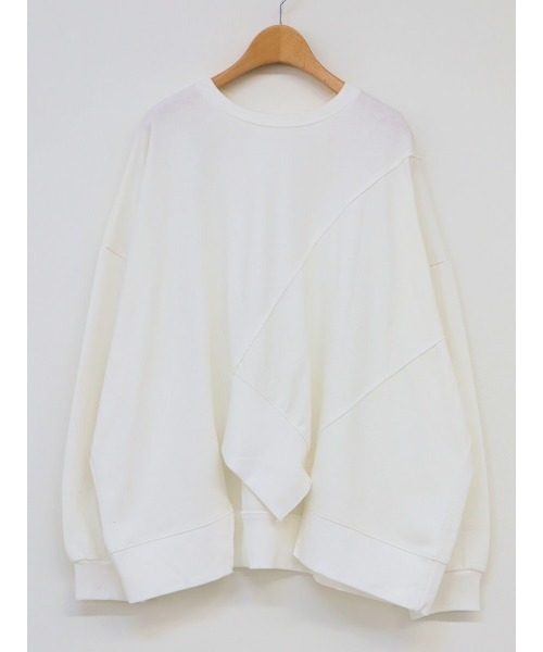 HEILIS(ヘイリス)の「ヘムデザインカットソー / カットソー ロンT 長袖(Tシャツ/カットソー・レディース・グレー/ブラック/オフホワイト・FREE)」の13枚目の写真