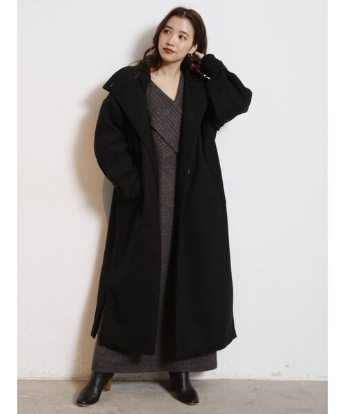 COTORICA（コトリカ）の「【THE DAYZ TOKYO】スタンドネックコート（その他アウター・レディース・アイボリー/ブラック・SMALL/MEDIUM）」の4枚目の写真