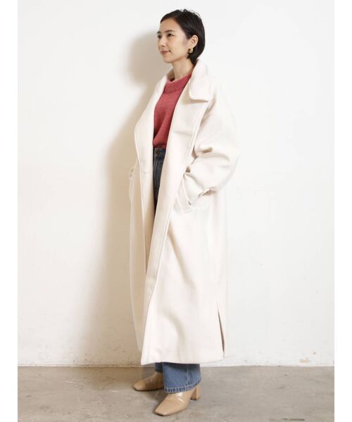 COTORICA（コトリカ）の「【THE DAYZ TOKYO】スタンドネックコート（その他アウター・レディース・アイボリー/ブラック・SMALL/MEDIUM）」の16枚目の写真