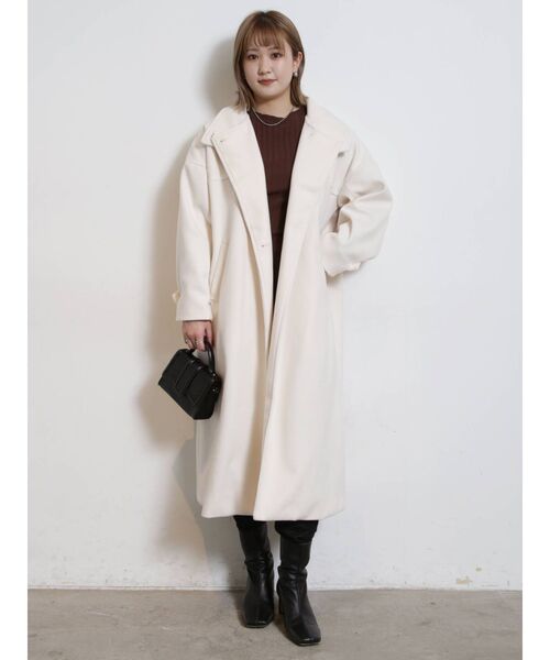 COTORICA（コトリカ）の「【THE DAYZ TOKYO】スタンドネックコート（その他アウター・レディース・アイボリー/ブラック・SMALL/MEDIUM）」の19枚目の写真