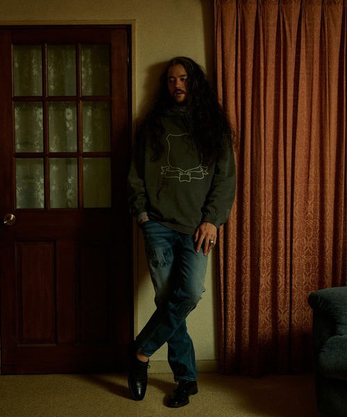 RE: Number (N)ine（リナンバーナイン）の「【RE: Number (N)ine】EMBLEM PIGMENT BIO PULLOVER HOODIE（パーカー・メンズ・ブラウン/ブラック/グレー・4/2/3）」の10枚目の写真