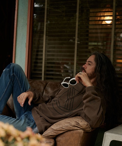 RE: Number (N)ine（リナンバーナイン）の「【RE: Number (N)ine】EMBLEM PIGMENT BIO PULLOVER HOODIE（パーカー・メンズ・ブラウン/ブラック/グレー・4/2/3）」の18枚目の写真