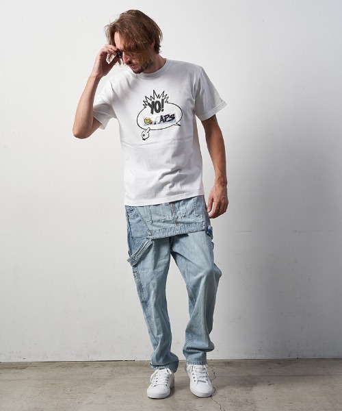 STUD MUFFIN(スタッドマフィン)の「mt8086-5.6ozコットン天竺 BALLOONシークイン SSTシャツ(Tシャツ/カットソー・メンズ・ホワイト/ブラック/アッシュ・2/4/3)」の22枚目の写真