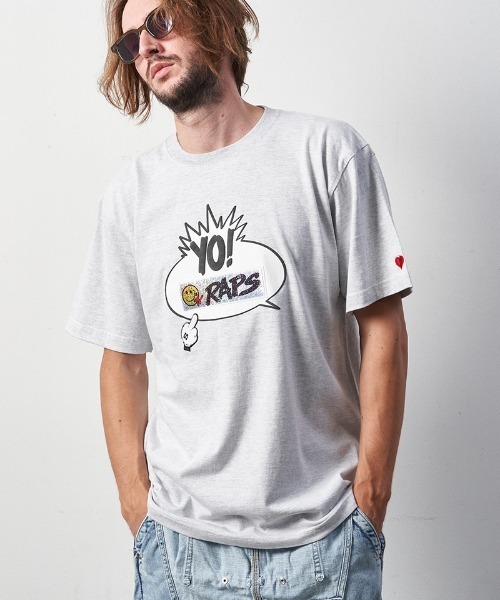 STUD MUFFIN(スタッドマフィン)の「mt8086-5.6ozコットン天竺 BALLOONシークイン SSTシャツ(Tシャツ/カットソー・メンズ・ホワイト/ブラック/アッシュ・2/4/3)」の9枚目の写真