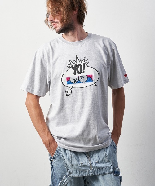 STUD MUFFIN(スタッドマフィン)の「mt8086-5.6ozコットン天竺 BALLOONシークイン SSTシャツ(Tシャツ/カットソー・メンズ・ホワイト/ブラック/アッシュ・2/4/3)」の19枚目の写真