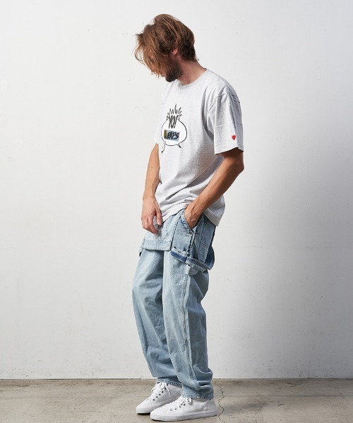 STUD MUFFIN(スタッドマフィン)の「mt8086-5.6ozコットン天竺 BALLOONシークイン SSTシャツ(Tシャツ/カットソー・メンズ・ホワイト/ブラック/アッシュ・2/4/3)」の10枚目の写真