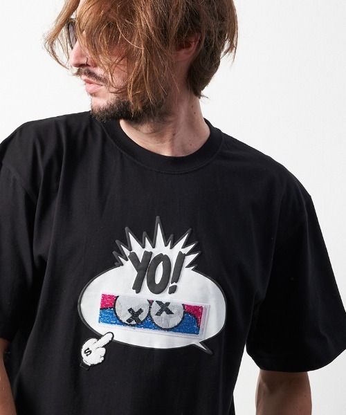 STUD MUFFIN(スタッドマフィン)の「mt8086-5.6ozコットン天竺 BALLOONシークイン SSTシャツ(Tシャツ/カットソー・メンズ・ホワイト/ブラック/アッシュ・2/4/3)」の6枚目の写真